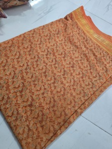 Used Saree Recycled up Cycled Sari Art, <b>Silk</b> <b>Fabric</b> for Home Party Wear, Theme Wedding Bollywood Parties Vintage Sari - Product Image 4