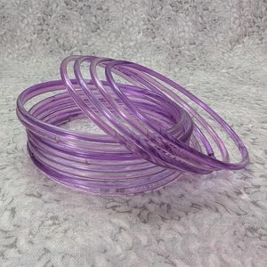 <b>Glass</b> Crafts Trendy Jelly <b>Bangle</b> Set for Women & Girls | Transparent Colorful Bracelets | Lightweight Fashion <b>Bangles</b> for Daily - Product Image 5