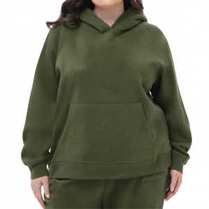 Sweat à capuche en coton molletonné 400 GSM pour homme, sans cordon, coupe oversize, couleur unie, style streetwear printemps, vente en gros - Product Image 2