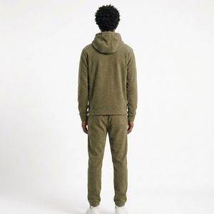 Conjunto Deportivo de 2 Piezas para Hombre, Sudadera con Capucha y Pantalones de Felpa, Ligero, para Correr, Fabricante OEM Personalizado, Venta al Por Mayor - Product Image 2