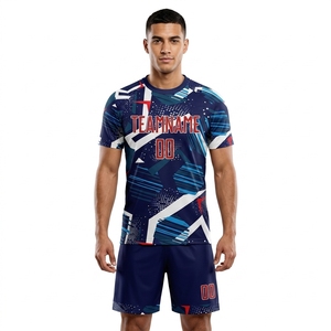 Ready to Ship Mesh Football Uniforms Shirts Soccer Jerseys Sets for Team Scrimmage Quick Dry <b>Athletic</b> Shorts Personalized Logo - Product Image 1