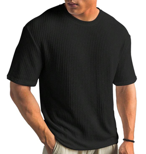 Camiseta de Punto de Verano para Hombre, Nueva Moda, Estilo Juvenil, Diseño Casual Popular, 100% Poliéster, Corte Regular, Personalizable - Product Image 1
