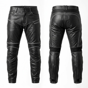Pantalones de Motocicleta de Cuero Genuino de Una Pieza para Hombre y Mujer, Medidas Personalizadas, Equipo de Carreras - Product Image 6