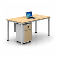 Bureau de travail moderne 1600 mm avec meuble de rangement mobile, table d'ordinateur rectangulaire pour mobilier de bureau ArchieLeap KXQ-QM-13-0004
