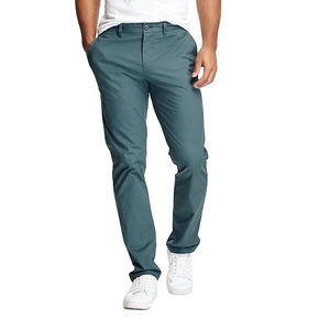 Pantalon d'affaires kaki de bureau blanc en coton kaki Spandex Chino pantalon décontracté pour homme de BD au prix de gros - Product Image 2