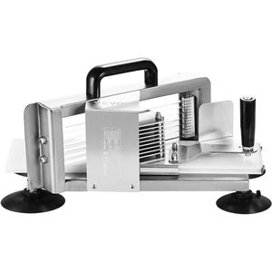 Attrezzature commerciali da cucina in acciaio inox resistente 3/8 pollici tagliatore di pomodoro affettatrice manuale piedi antiscivolo per il taglio - Product Image 1
