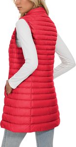 Chaleco Acolchado Ligero para Mujer, Fabricante OEM, Logotipo Personalizado, Chaqueta sin Mangas Acolchada para Mujer, Venta al Por Mayor - Product Image 2