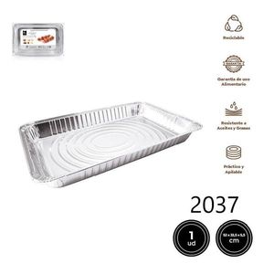 Caja Rectangular Desechable Extra Grande de Aluminio 52x32.5 2037 BANDEJA ALUMINIO para Almacenamiento y Presentación - Product Image 3