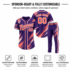 Conjunto de Camiseta de Béisbol de Alta Calidad para Adultos, Manga Corta, Impresión Sublimada, Absorbe la Humedad, 100% Poliéster, Nombre y Número del Equipo - Product Image 3