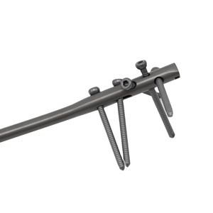 Clou intramédullaire tibial suprapatellaire en titane pour traumatisme orthopédique, à conception anatomiquement profilée et multi-embouts - Product Image 4