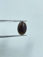 Opale de feu naturelle noire de qualité supérieure, taille ovale, pierre brute 2,00 carats 8,60x12,60 MM pour la fabrication de bijoux
