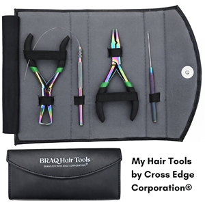 Kit d'outils professionnels pour extensions de cheveux à micro-perles : Pince à sertir, Extracteur de perles, Applicateur à boucle - Product Image 3
