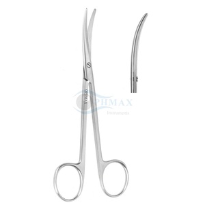 Tijeras Metzenbaum: Tijeras de disección delgadas con hojas ligeramente curvadas y puntas roma, 145 mm de largo, reutilizables, de alta calidad. - Product Image 1