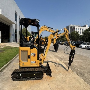 Miniexcavadora CAT, Excavadora Pequeña Hidráulica Compacta de Orugas para Obras de Construcción y Jardinería - Product Image 4