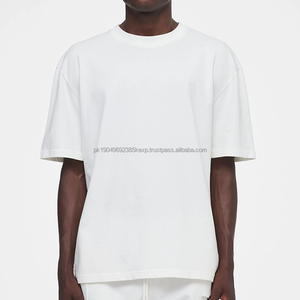 T-shirt en coton 100% de haute qualité avec impression puff pour hommes, t-shirt surdimensionné, t-shirt vintage à épaules tombantes, t-shirt personnalisé - Product Image 3