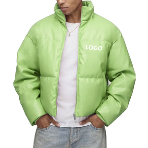 Veste d'hiver chaude matelassée en duvet pour homme, à fermeture éclair, pour l'extérieur, vente en gros - Product Image 6