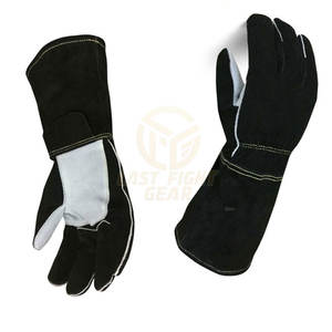 Gants de soudage en cuir de vachette de haute qualité avec protection de sécurité, vente en gros de gants de soudage - Product Image 2