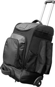 American League <b>Rolling</b> Baseball Bag – Wheeled Bat <b>Backpack</b> with 4 Bat Pockets for Professional Players - Product Image 3