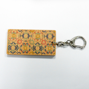 Floral Wooden Key Chain Key <b>Ring</b> Decorative Gift for Presents and Souvenir - Product Image 1