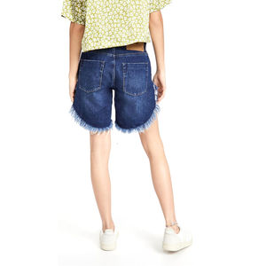 Shorts en jean taille haute pour femme, coupe classique, couleur personnalisée, délavés, qualité supérieure, 100 % coton respirant, style vintage, sexy et décontracté - Product Image 2