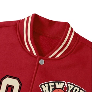 แจ็กเก็ตเลตเตอร์แมนสำหรับผู้ชายเสื้อแจ็คเก็ตแขนเสื้อหนังมีตัวอักษรปรับแต่งได้ - Product Image 4