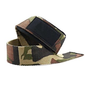 Sangles de poignet professionnelles en néoprène et coton pour l'haltérophilie, l'entraînement de force et les soulevés de terre – Antidérapantes et très extensibles - Product Image 1