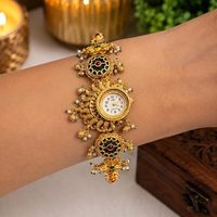 Bracelets vintage plaqués or avec incrustation de rubis, serti griffe, motif floral, bijoux pour femmes, certifiés par un tiers, cadeau pour femme, pour soirée