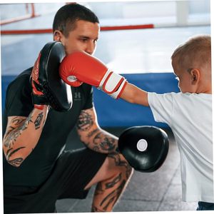 Guantes de Boxeo de Piel Sintética Negra de la Mejor Calidad, Almohadillas de Entrenamiento Ajustables para Práctica de Golpeo, Se Acepta OEM - Product Image 6