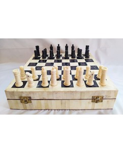 Custom Handmade Portable Animal-Themed Bone Inlay Chess <b>Set</b> <b>Square</b> Decorative Chess Board Luxury Game Pieces for Home Wedding - Product Image 3