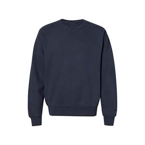 Sweat-shirt à col rond pour la vente en gros, pull-over uni de haute qualité, en coton doux, blanc, personnalisable - Product Image 6