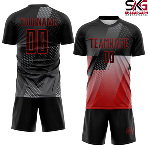 ชุดยูนิฟอร์มฟุตบอลแบบกำหนดเอง – เสื้อฟุตบอลและกางเกงขาสั้นแบบซับลิเมชั่นสำหรับทีม - Product Image 4