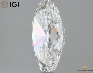 Diamant de laboratoire de 2,50 carats, forme ovale, sans défaut, couleur CVD E, clarté VS1, avec certificat IGI, blanc pur, pour bijoux de mode - Product Image 5