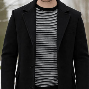 Chaquetas de estilo urbano para hombre, cortavientos de longitud media, chaquetas con solapa para hombre, ropa de invierno para hombre, abrigo masculino - Product Image 6