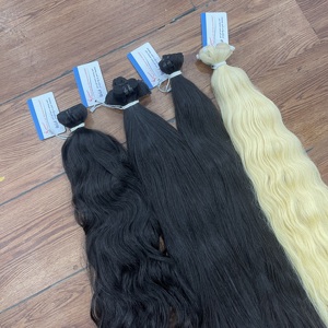 Extensions de cheveux humains vietnamiens de qualité supérieure, tissage double machine, ondulés naturels, prêts à être expédiés - Product Image 4