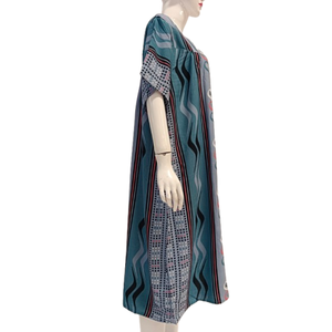 Vestido Maxi Floral Sencillo de Talla Grande para Mujer con Cuello Cuadrado de Chrysanta - Product Image 3