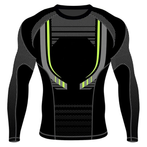 Camiseta de Manga Larga para Hombre, Corte Ajustado, Algodón, Estilo Raglán, Lisa, para Gimnasio - Product Image 5