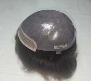 skin types Human Hair Toupee <b>Medium</b> Length 130% Density Glueless Swiss Lace Cap Natural Black Indian Remy Hair Light <b>Brown</b> Lac - Product Image 3