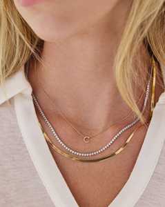 Collares de Diamantes Cultivados en Laboratorio, Clásicos, Delicados y Elegantes, Gargantillas de Novia para Boda, Personalizados en Oro Sólido de 14K y 18K, Corte Redondo para Mujer - Product Image 6