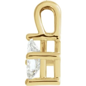 Genuine 925 Sterling Silver <b>Square</b> 4 Prong Basket Pendant Mounting in Semi Mount Gemstone Pendant Setting Wholesale Jewelry - Product Image 5