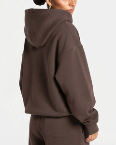 Ensemble de survêtement ample et décontracté pour femme, coupe ample, poids lourd 500 GSM, tenue deux pièces confortable, vêtements de mode streetwear - Product Image 2