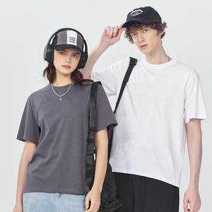 เสื้อยืดคอกลมแขนสั้นใส่ได้ทั้งชายและหญิงเสื้อไม่มีปก100% 180gsm ผ้าฝ้ายใส่ได้ทั้งชายและหญิง - Product Image 2