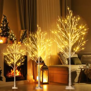 Albero di Natale Artificiale con Fiocchi di Neve, 4 Piedi, 48 Luci LED, Decorazione per Casa, Feste, Natale, Matrimoni - Product Image 4