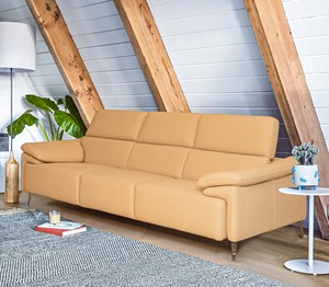 Sofá Esquinero en Forma de L VISTARA de 14 Piezas, Tapizado en Cuero PU, Estructura de Madera Maciza de Sal, Látex Supersuave, Patas de Metal Recron, Espuma de Alta Densidad - Product Image 2