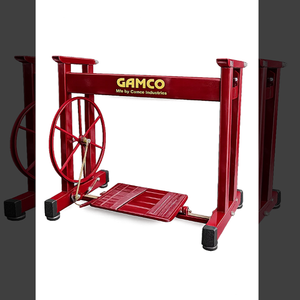 Fabricated Two Pipe Sewing Furniture Stand with Rigid Floor Base for Tailor <b>Worktables</b> and Convenient Treadle Installation - Product Image 1