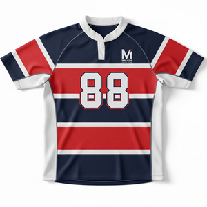 Ensembles d'uniformes de rugby personnalisés imprimés par sublimation à prix d'usine, maillots et shorts de rugby professionnels unisexes, séchage rapide, antibactériens - Product Image 5