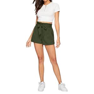 High Quality Women Shorts Summer Wear Women Shorts Cheap Price Outdoor Workout Washed Elastic Hip Hop Shorts - Product Image 3