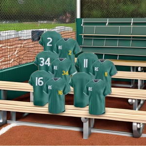 เสื้อเบสบอลคุณภาพดี ชุดทีมเบสบอล ขายส่งและเสื้อเบสบอลราคาถูก บริการ OEM - Product Image 1