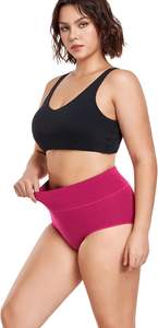 Sous-vêtements pour femmes à taille haute, fabriqués sur mesure, respirants, en tricot doux au toucher, extensibles, ajustement sûr, couvrance totale, pour un usage quotidien - Product Image 5