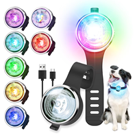 Collier lumineux pour chien personnalisé de luxe, étanche IPX5/IPX6/IPX7, rechargeable, réglable, avec lumière LED, sécurité nocturne, avertissement lumineux