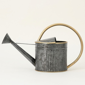 Wholesale Rustic Galvanized Metal Watering Can Durable Zinc Iron Plant Waterer With Long Spout For Indoor Outdoor <b>Garden</b> Usage - Product Image 5